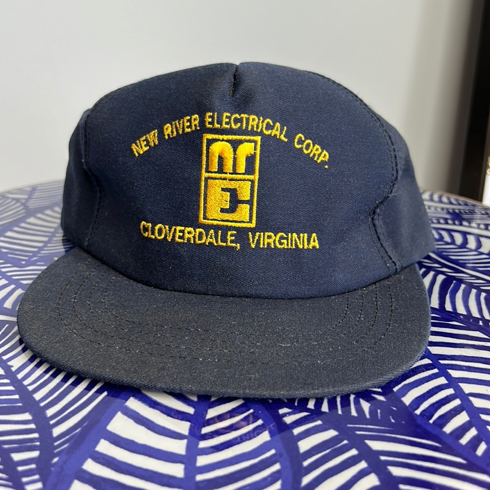 Leather Strap Back Distressed Hat